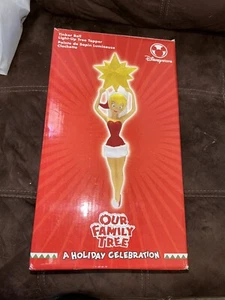Disney Tinkerbell Tree Topper Fiberoptic Red Dress - Picture 1 of 7
