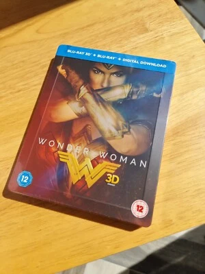 New & Sealed UK Edition 3D Wonder Woman Steelbook 3D Blu-ray  - Image 1 of 3