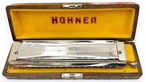 Vintage Hohner 64 Chromonica Model 280/64 in C w/Original Storage Box & Wrapper - Picture 1 of 14