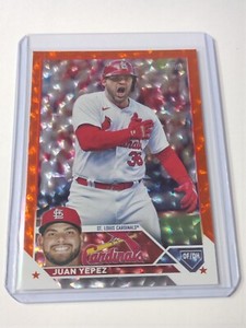 2023 Topps Update Orange Foil #US207 Juan Yepez #d/299 Cardinals