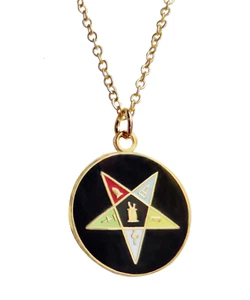 Orden Oststern runder Freimaurer Freemasonry Anhänger - Bild 1 von 2