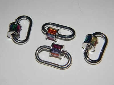 Crystal pave clasps, toggle clasps, jewelry making, jewelry findings, one clasp - Image 1 of 4