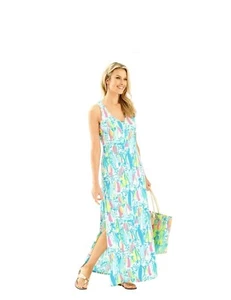 Lilly Pulitzer Kerri Beach And Bae Pima Tank Maxi Dress 2XS - Picture 1 of 6