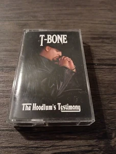 T-Bone – Tha Hoodlum's Testimony / Cassette Gangsta Style Christian rap - Imagen 1 de 1