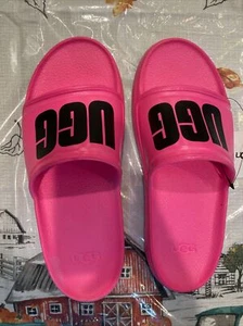NWT UGG WILCOX SLIDES BEACH POOL EVA SANDALS TAFFY PINK US WOMENS 15 MENS 13 - Picture 1 of 7