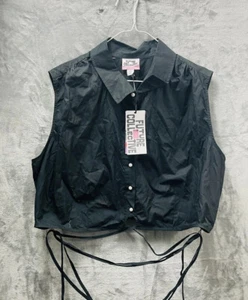 New Future Collection Womens Black Sleeveless Blouse, Size 2X - Picture 1 of 7