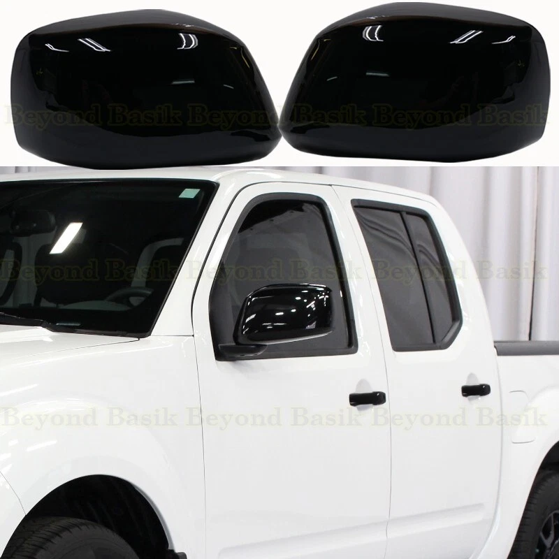 Cubiertas de espejo retrovisor negro brillante Pathfinder 2005-2021 Nissan Frontier 2005-2012 Foto 1 de 4
