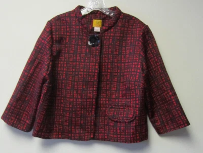 Ladies Ruby Rd Black Red Blazer Jacket 16P Snap Front - Image 1 of 4