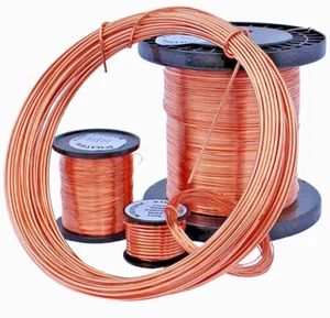 Alambre de cobre en blanco Ø0,2-5 mm sin pintura sin recubrimiento alambre para manualidades cable de cobre suave - Imagen 1 de 5