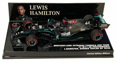 Minichamps Mercedes F1 W11 Winner Tuscan GP 2020 - Lewis Hamilton 1/43 Scale - Image 1 of 2