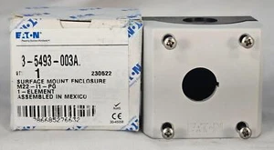 Eaton - Cutler Hammer M22-I1-PG Pushbutton Enclosure 2.83 Surface Mount 1 Hole - Picture 1 of 5