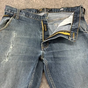 Pantalones de mezclilla Ariat Rebar M4 para hombre 36x36 azul carpintero corte bota relajado lavado medio - Imagen 1 de 20