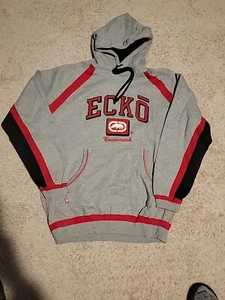 Sudadera con Capucha Ecko Unltd Para Hombre Grande Roja Logo Grande De Colección Ropa de Calle Pullover Y2K Nueva - Imagen 1 de 4