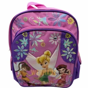 Mochila Tinkerbell Fairies rosa púrpura pequeño 12" - Imagen 1 de 3