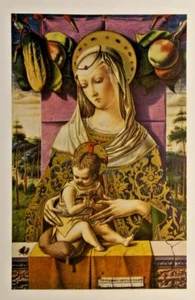 The Madonna and Child by Crivelli (1470) 14 x 10.5in colour print - Picture 1 of 5