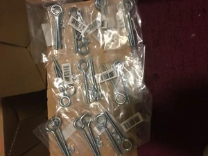 20 pieces Wessel 3/16” Diameter X 2-1/2” length Inch steel Eye Bolt with Hex Nut - Picture 1 of 2