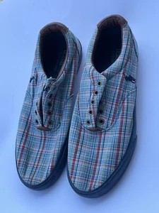 Ralph Lauren kariertes Obermaterial Leder Größe 11D Schuhe - Bild 1 von 10