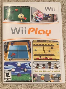 2007 nintendo wii play no remote just game manual & case - Picture 1 of 3