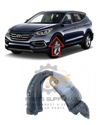 NEW FOR HYUNDAI SANTA FE 2016 - ONWARDS FRONT INNER WHEEL ARCH COVER LINER LEFT - Image 1 of 3