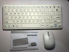 White Wireless Small Keyboard and Mouse Set for Apple Mac Mini Quad-Core i7