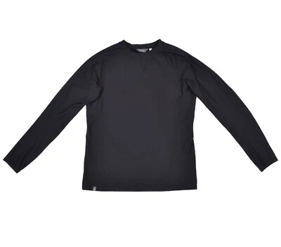 Ibex Merino Wool Black Sweatshirt Sweater LongSleeve Pullover Mens sz L - Image 1 of 4