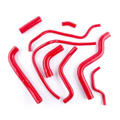Manguera de refrigerante de radiador de silicona roja para Yamaha FZ6 FZ 6 2003-2011 2004 05 06 07 Foto 1 de 4