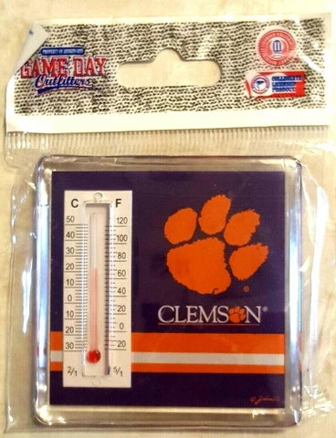 Clemson Tigers Magnet Thermometer Refrigerator Locker Office Mancave Gameday New Cover
