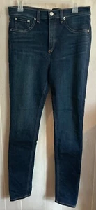Jeans skinny Rag & Bone Bedford vita alta donna taglia 32 blu denim lavaggio scuro - Foto 1 di 6