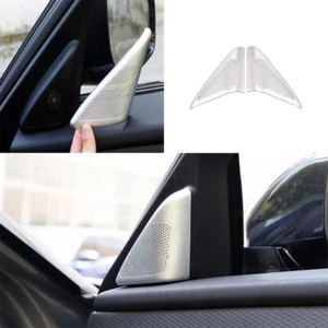For Range Rover Velar 18-2023 A Pillar Speaker Sound Silver Alloy Cover Trim - Picture 1 of 4