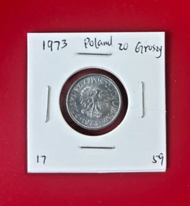 1973 Poland 20 Groszy Coin - Nice World Coin !!! - Picture 1 of 2