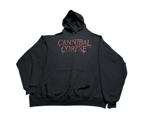 Vintage Band Hoodie Cannibal Corpse Death Metal Y2K 2000s Black XXL - Picture 1 of 7