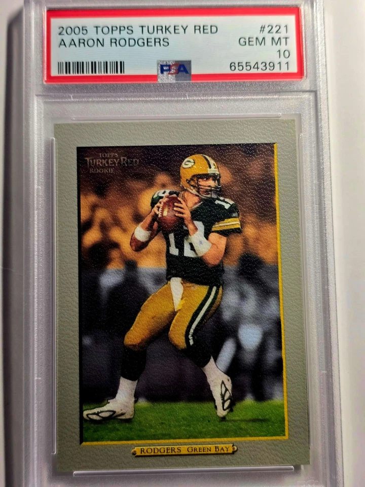 2005 Topps Turkey Red Aaron Rodgers #221 / PSA 10 - Image 1 of 1