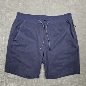 Pantalones Cortos Western Rise Para Hombre 30 Azul Marino Rendimiento Cordón Cremallera Bolsillo Atlético - Imagen 1 de 7