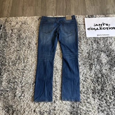 Pantalones de mezclilla Robert Geller + Five Four azul calce elástico recto para hombre talla 36x32 Foto 1 de 4