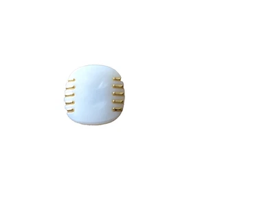 5pcs Gold White Pearl Buttons 20 mm 0.78" Sewing Buttons M20 - Image 1 of 3
