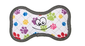 Giocattolo per cani JOYHOUND Strap Roarin' Tough Rainbow Paw Print Osso - Super Squeaker - Foto 1 di 4