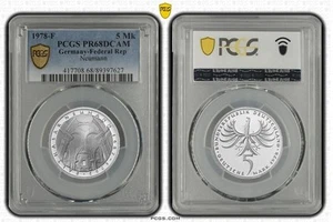 Germany 5 Mark 1978 Balthasar Neumann PCGS PR68DCAM Silver Coin - Picture 1 of 2