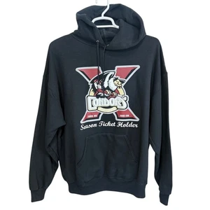 Jerzees 2X Bakersfield Condors Hoodie Black Season Ticket Holder NHL Cotton - Imagen 1 de 5