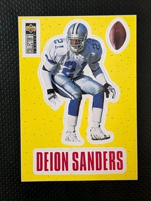 1996 Collector's Choice #S8 Deion Sanders Stick-Ums Dallas Cowboys - Image 1 of 2