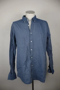 TOMMY HILFIGER CAMICIA UOMO COTONE TG. 2XL MAN CASUAL VINTAGE COTTON SHIRT - Picture 1 of 10