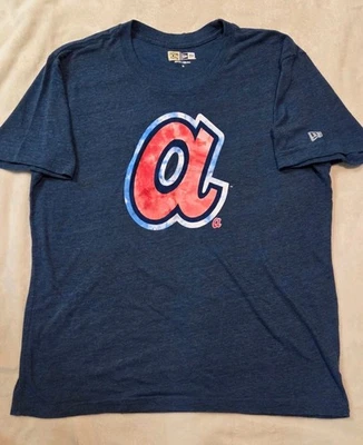 ATLANTA BRAVES NEW ERA COOPERSTOWN COLLECTION WOMENS SHORT SLEEVE T SHIRT XL - Image 1 of 4