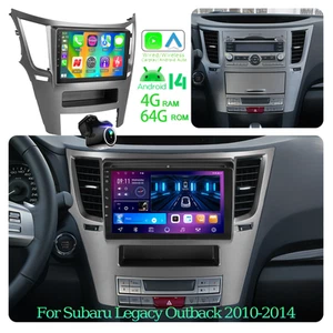 Android14 64G actualizado para Subaru Outback Legacy 09-14 estéreo de auto + cámara de respaldo - Imagen 1 de 13
