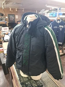 Starter Center Ice Dallas Stars Jacket Size Medium (Very Nice Condition) Nice!! - Picture 1 of 9