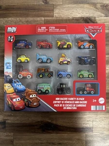 ๐ Disney Pixar Cars Mini Racers 15 Pack Jocko Flocko Mack Lizzie Chick Hicks - Picture 1 of 4