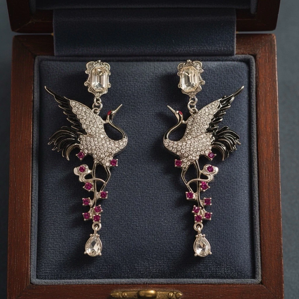 MUZHI Pendient De Oro De 18K Con Forma De Mariposa Para Mujer, Aret