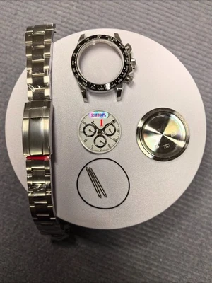 Caja de reloj de acero inoxidable de 40 mm con kit de correa para RoleX DTN 4131 Foto 1 de 4