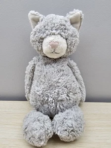 Juguete de peluche Jellycat Bashful Kitty gato gris mediano Londres 12"" - Imagen 1 de 7