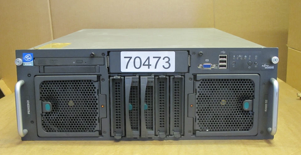 Fujitsu-Siemens PRIMERGY RX600 S2 4x XEON 3.66GHz, 4Gb, 2x 73Gb 15k SCSI - Image 1 of 1