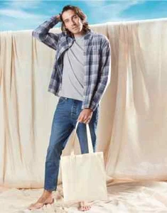 Westford Mill Premium Cotton Tote Bag Cotton Canvas Shopping Bag - Picture 1 of 6