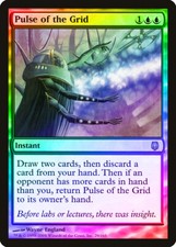 Pulse of the Grid FOIL Darksteel HEAVILY PLD Blue Rare MAGIC MTG CARD ABUGames